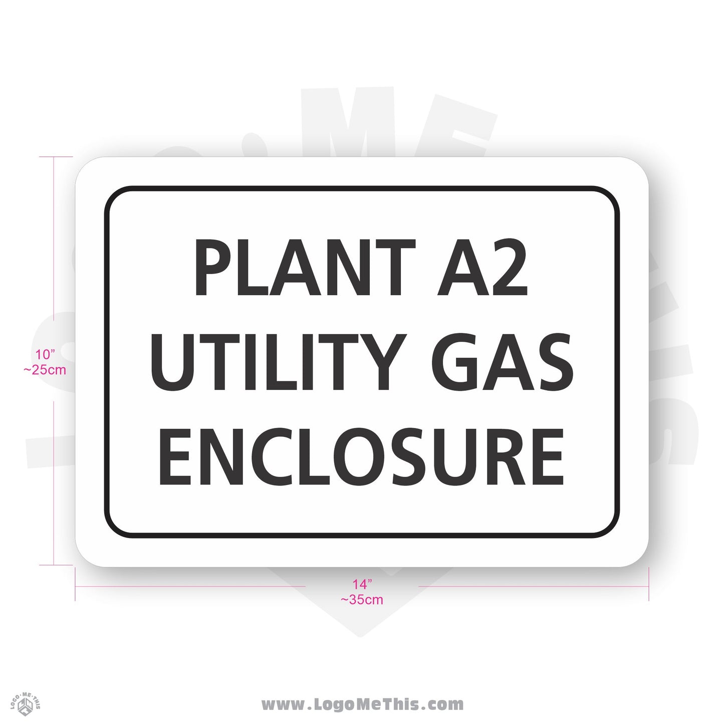 Area Name, 10x14" Building Sign 02-04-04-1-E
