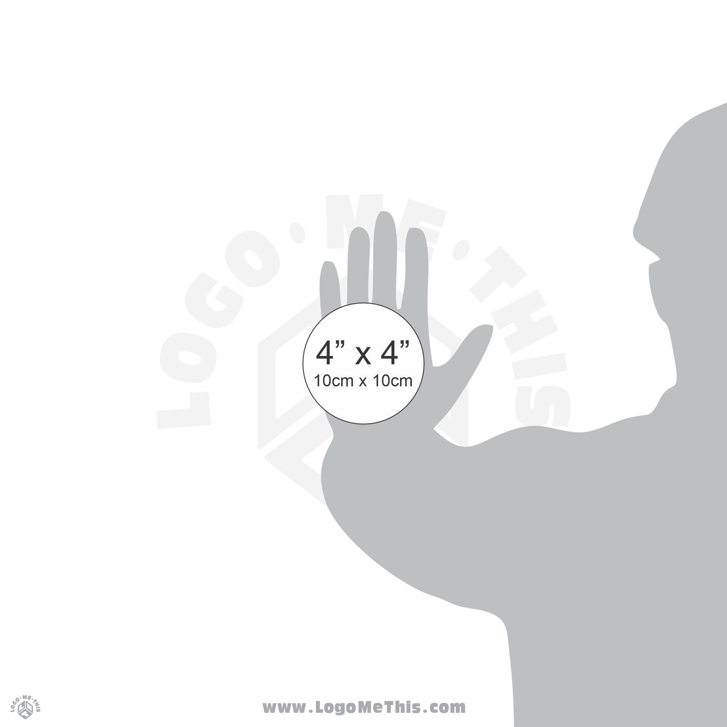 No Smoking 4x4" Decal