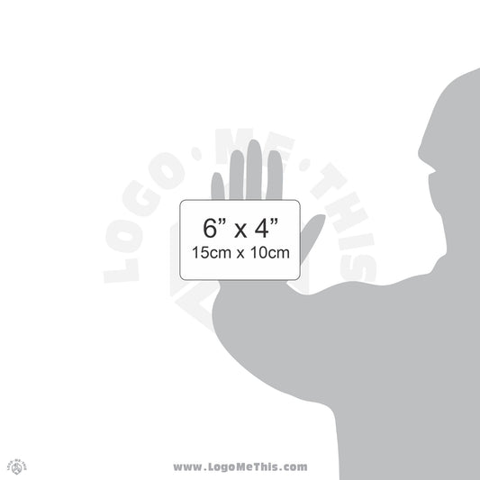 Grounding Here 6x4" Decal