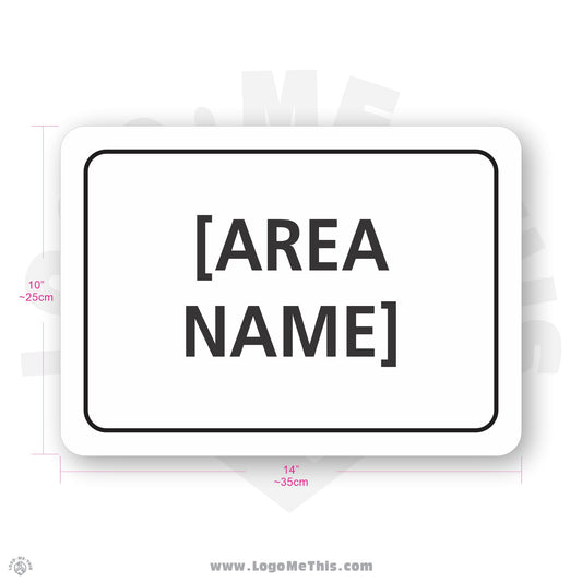 Area Name, 10x14" Building Sign 02-04-04-1-E
