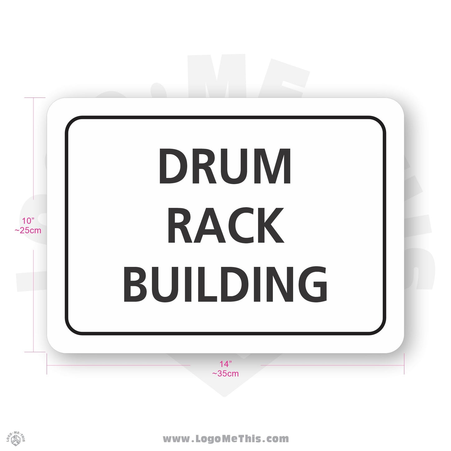 Area Name, 10x14" Building Sign 02-04-04-1-E