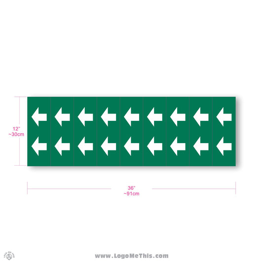 Arrow Green 36x12" Decal 05-04-16-5