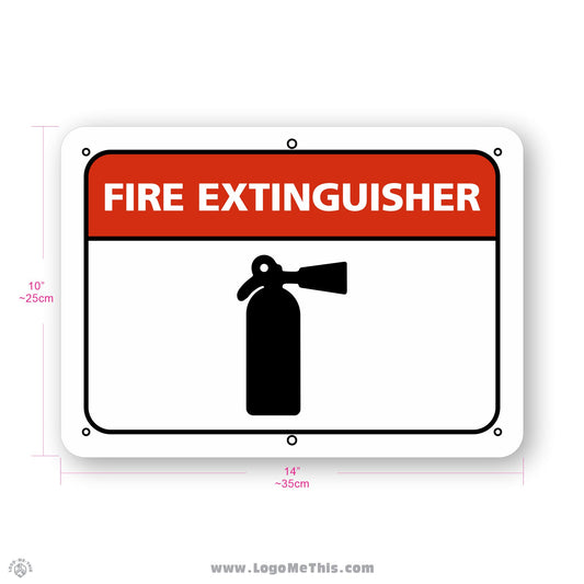 Fire Extinguisher, 10x14" Sign 02-02-16-1-E