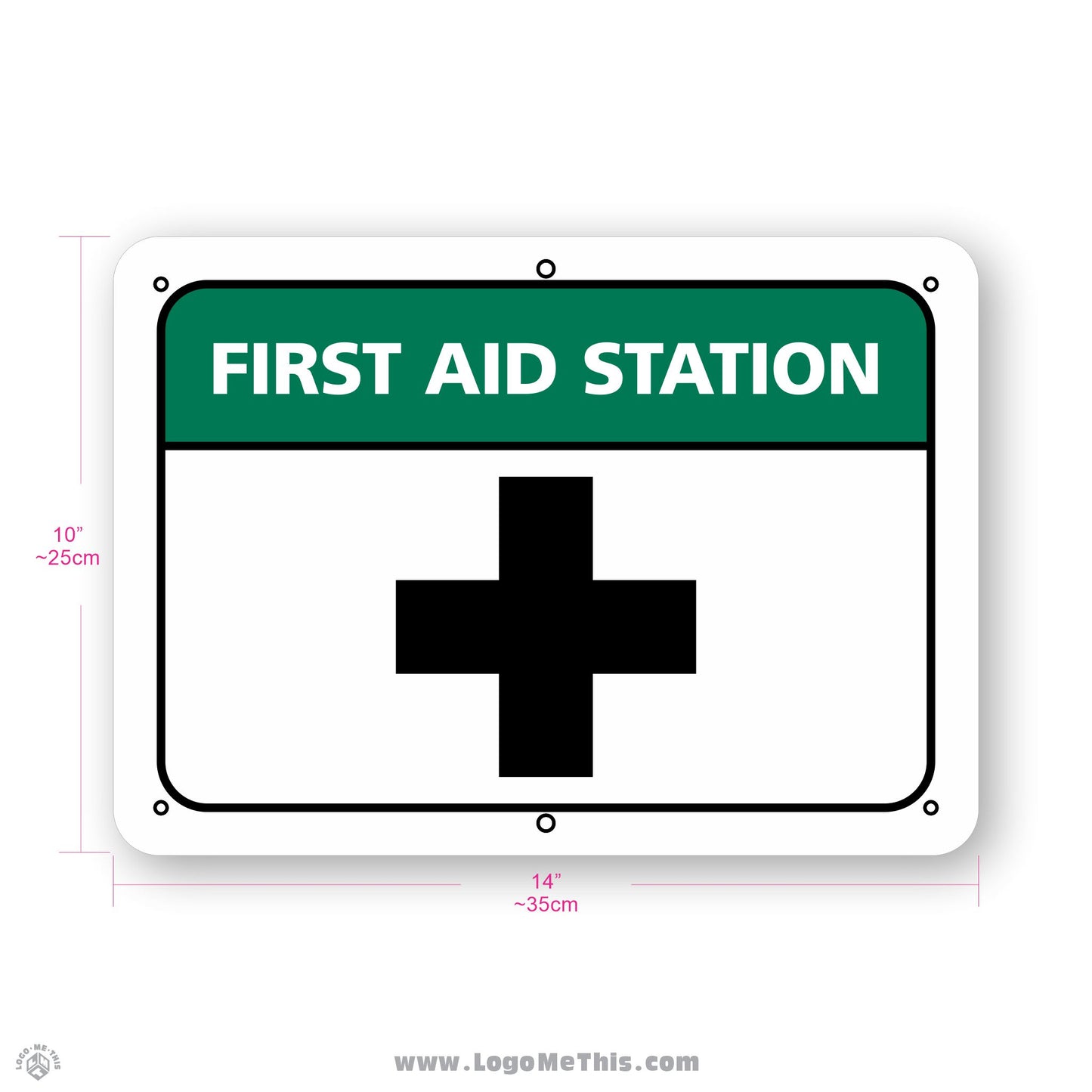 First Aid Station, 10x14" Sign 02-02-08-1-E