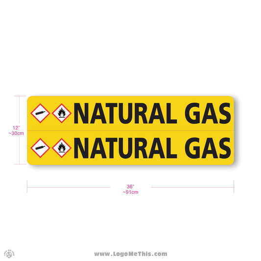 Natural Gas 36x12" Decal 05-04-01-5-E