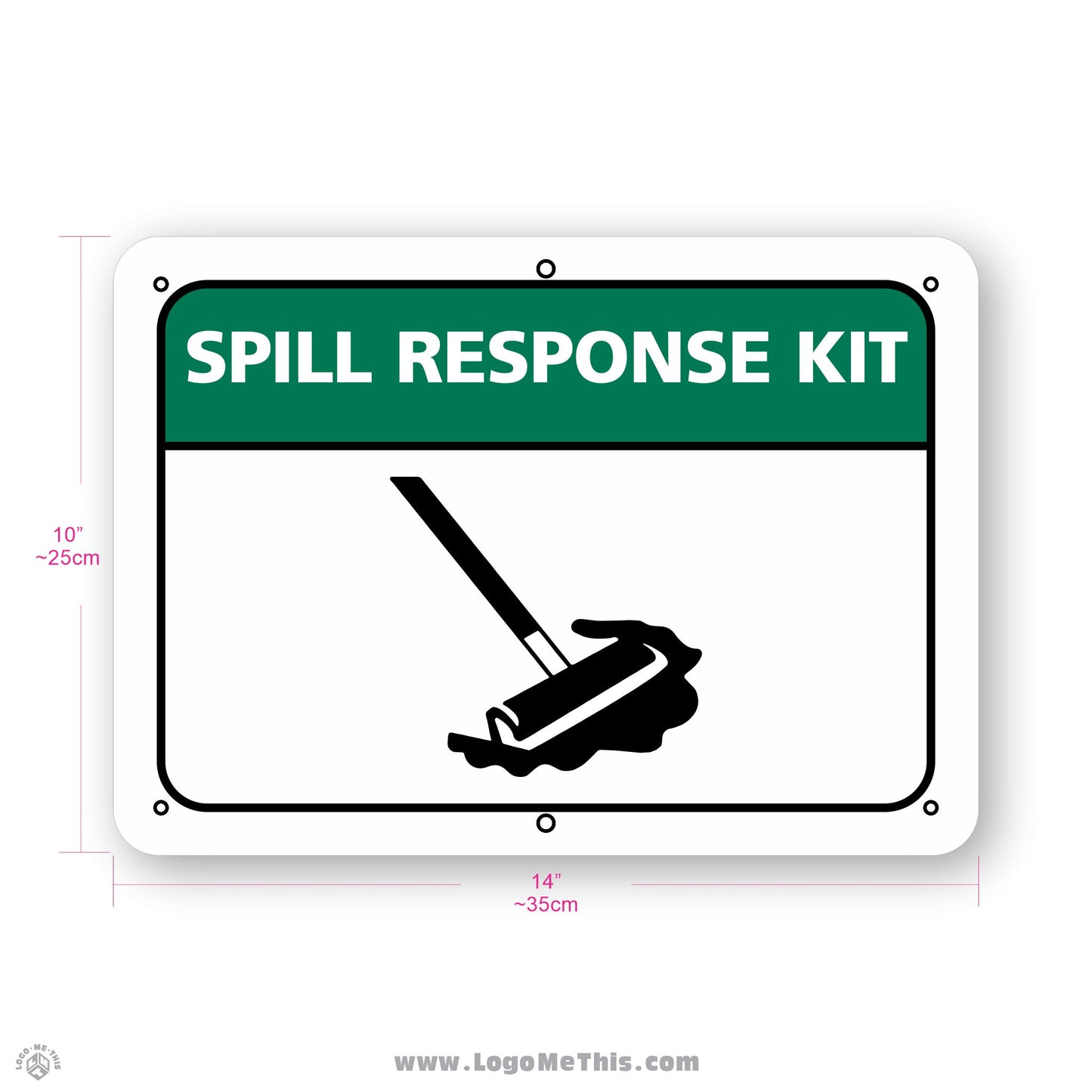 Spill Response, 10x14" Sign 04-01-06-1-E
