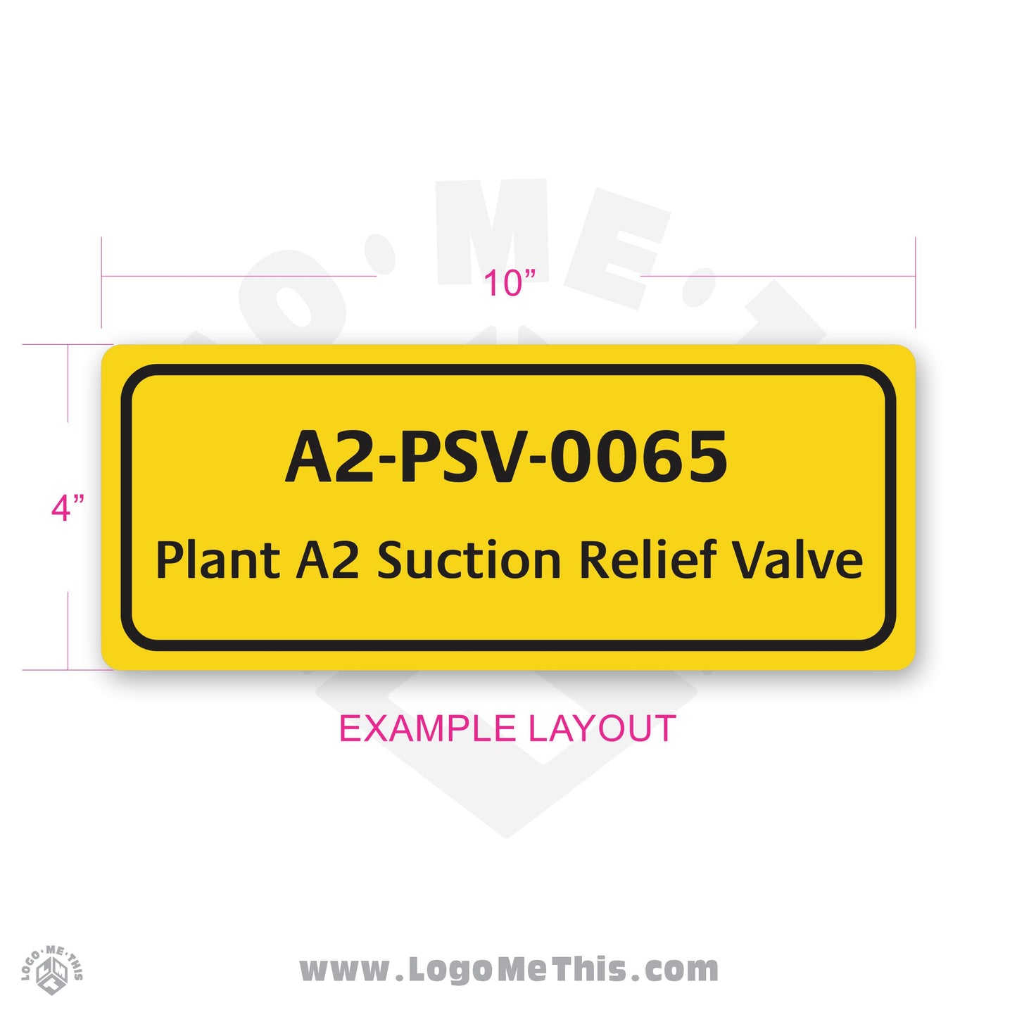 10x4" Valve Identification Decal 05-02-02-2