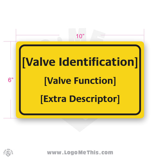 10x6" Valve Identification Decal 05-02-02-1
