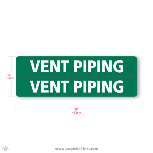 Vent Piping 36x12" Decal 05-04-11-5-E